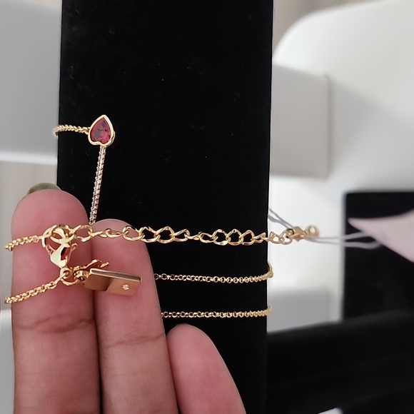 (BNWT) Kate Spade Crystal Heart Arrow Pendant Necklace - Picture 4 of 4